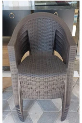 Özel Yapım Dayanıklı Estetik Şık Bahçe Mobilyası Plastik Masa Sandalye thumbnail 4