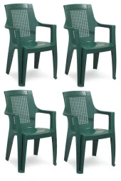 NetBazaars Plastik Sandalye 4 Adet thumbnail 1