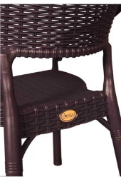 Capissi Bambu Koyu Kahve Rattan Kollu Koltuk (2 ADET) thumbnail 2