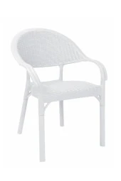 SAZLIK Capissi Spor Rattan Bambu Koltuk (beyaz) thumbnail 2