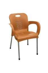 RomanoSet Plastik Demir Ayaklı Plastik Sandalye 4'lü Set thumbnail 1