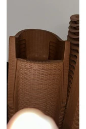 RomanoSet Plastik Romanoset Milenyum Kollu Plastik Sandalye 4 Lü Set thumbnail 2