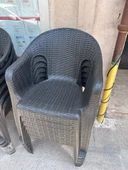 RomanoSet Plastik Romanoset Rattan Efektli 70x120 Cm Katlanır Balkon Ve Bahçe Masa Takımı 4 Sandalyeli - 2