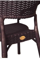 Capissi 6lı Bambu Rattan Koltuk Takımı Kollu Sandalye - 3