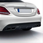 W205 C SERISI IÇIN SIYAH DIFÜZÖR & EGZOZ SETI (NORMAL SEDAN) - SIYAH EGZOZ ILE - 5
