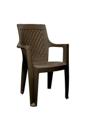 Mevsim 6 Adet Rattan Efektli Elegance Plastik Sandalye thumbnail 1