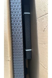 ELİT'S Acı Kahve 70x120 Masa 4 Adet Rattan Plastik Koltuk Bahçe Balkon Mutfak Sandalye Takımı - 3