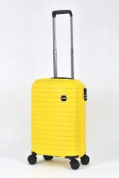 Elatae Ehs Kabin Boy Polipropilen Kırılmaz Valiz Sarı 010663 thumbnail 1