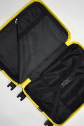 Elatae Ehs Kabin Boy Polipropilen Kırılmaz Valiz Sarı 010663 thumbnail 4