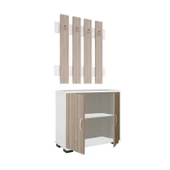 Modilayn FULYA Portmanto Vestiyer Askılık Ayakkabılık Dolabı, Cordoba Beyaz - 4