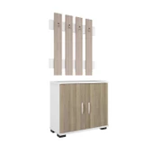 Modilayn FULYA Portmanto Vestiyer Askılık Ayakkabılık Dolabı, Cordoba Beyaz - 3