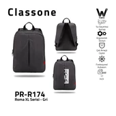 Classone PR-R174 Roma Serisi Su Geçirmez Kumaş 17"Laptop Sırt Çantası - 8
