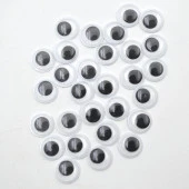 Gen-Of Oynar Göz Siyah Beyaz 12 mm Gen-7212 - 3