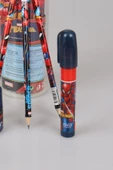 LİSANSLI SPIDERMAN 3 ADET SİLGİLİ KURŞUN KALEM,ÇİFT BIÇAKLI KALEMTRAŞ VE ROKET SİLGİ  KIRTASİYE SETİ - 7