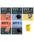 TYT ve AYT Matematik Türkçe Edebiyat Sosyal Eşit Ağırlık 5li Set - 1