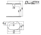 Creavit TP172 Set Üstü Lavabo 45X70 cm Beyaz - 2