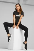 Puma Ess Logo Tee Kadın Siyah T-Shirt 586774-01 - 1