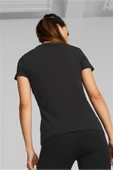 Puma Ess Logo Tee Kadın Siyah T-Shirt 586774-01 - 4