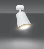 mylights  beyaz modern spor tekli hareketli avize - 1