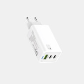 AC100 2 PD + 1 USB GİRİŞLİ 65W GAN PREMİUM HIZLI ŞARJ CİHAZI - 1