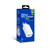 AC100 2 PD + 1 USB GİRİŞLİ 65W GAN PREMİUM HIZLI ŞARJ CİHAZI - 2