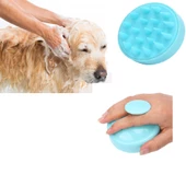 Periboia Hazneli Silikon Başlıklı Kedi Köpek Yıkama Fırçası - 2