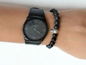 Periboia Siyah Saat Yanı Takı - 1