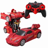 Transforming Robot Racer Kumandalı Sesli ve Işıklı Robot - 1