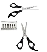 Periboia Berber Kuaför Ara Makası  Paslanmaz Çelik Plastik Saplı Ara Makas - 2