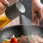 Periboia 250 ML Kulplu Cam Yağ Limon Sos Spreyi Yağ Şişesi Yağdanlık Zeytinyağı Limon Püskürtücü - 4