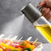 Periboia 250 ML Kulplu Cam Yağ Limon Sos Spreyi Yağ Şişesi Yağdanlık Zeytinyağı Limon Püskürtücü - 3