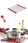 Periboia Katlanabilir Silikon Metal Tencere Tava Altlığı Metal Nihale - 1