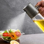 Periboia 250 ML Kulplu Cam Yağ Limon Sos Spreyi Yağ Şişesi Yağdanlık Zeytinyağı Limon Püskürtücü - 5