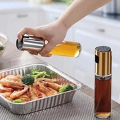 Periboia Cam Yağ Limon Sos Spreyi Yağ Şişesi Yağdanlık thumbnail 1