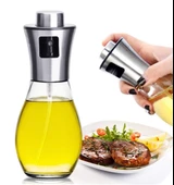 Periboia 2 Li Yağ Limon Sos Sirke Zeytinyağı Spreyi Yağ Şişesi Yağdanlık - 2