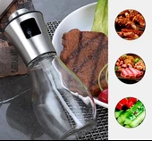 Periboia 2 Li Yağ Limon Sos Sirke Zeytinyağı Spreyi Yağ Şişesi Yağdanlık - 4