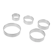 Periboia Kurabiye Kalıbı Metal Yuvarlak 5 Parça thumbnail 3