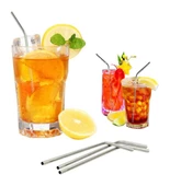 Periboia Metal Pipet - Paslanmaz Çevre Dostu Metal 2li Pipet Fırça Seti - 1