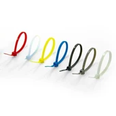 Periboia 30 Adet Renkli Plastik Cırt Kelepçe Kablo Bağı Kablo Düzenleyici - 3