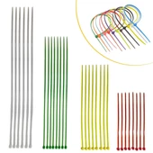 Periboia 30 Adet Renkli Plastik Cırt Kelepçe Kablo Bağı Kablo Düzenleyici - 1