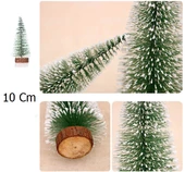 Periboia Yılbaşı Ağacı - Masa Ağacı Kütüklü 10 Cm - 1