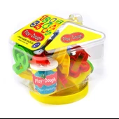 Periboia Rakam ve Geometrik Şekil Kalıplı Buğday Unu Oyun Hamuru Seti - 5