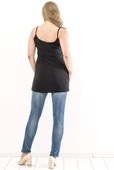 Büyük Beden Zara Payet Abiye Bluz KL5007 Siyah - 5