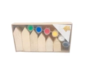 Periboia 13 Parça Dekoratif Peg Evler Boyama Seti - 4