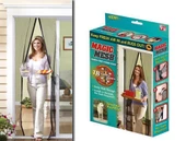 Periboia Siyah Mıknatıslı Kapı Sinekliği Tülü ( 90 x 210 cm) - 1