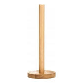 Periboia Kaymaz Tabanlı Kağıt Havluluk - Yuvarlak Ahşap Kağıt Havlu Askılığı - 3