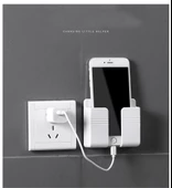 Periboia 2 Li Plastik Cep Telefonu Duvar Şarj Standı - Kumanda Organizer - 3