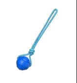 Köpek Renkli Elastik Toplu Diş İpi Oyuncağı 6 cm thumbnail 3