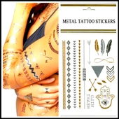 Periboia Metallic Tattoo - Metalik  Geçici Dövme Şablonu - 4