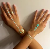 Periboia Metallic Tattoo - Metalik  Geçici Dövme Şablonu - 1